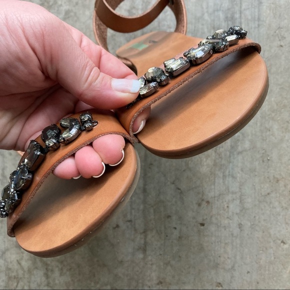 Plume by FarylRobin | Brown Jeweled Sandals 10 - Picture 4 of 6